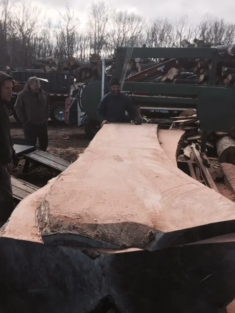 Milling a 56″ Cherry Tree